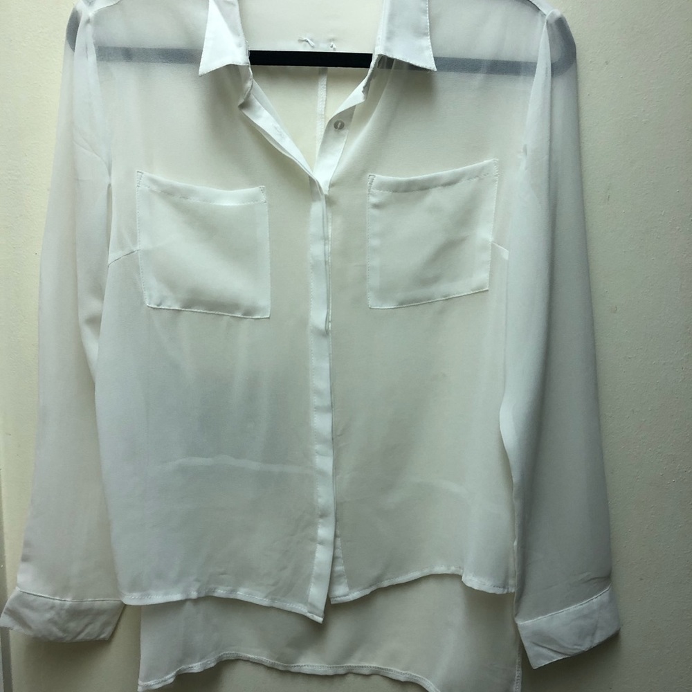 See thru white shirts